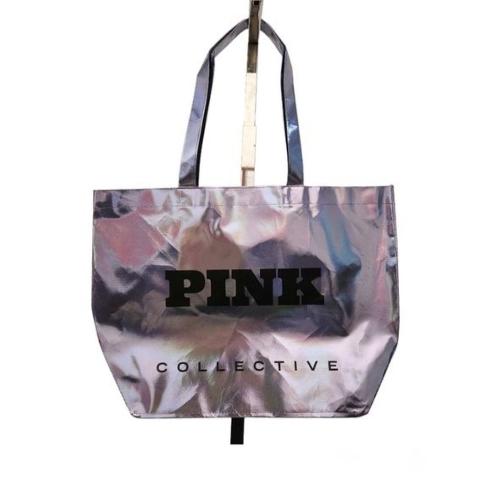 PINK Victoria's Secret Victoria's secret Collective Tote bag Holographic… - Picture 2 of 3